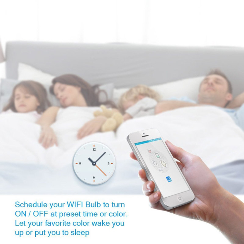 E27 7W RGB WiFi APP Alexa Voice Control Smart LED Bulb E27 7W RGB WiFi APP Alexa Voice Control Smart LED Bulb